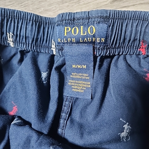 Ralph Lauren Mens blue Sleep  Shorts Sz M - Picture 5 of 8
